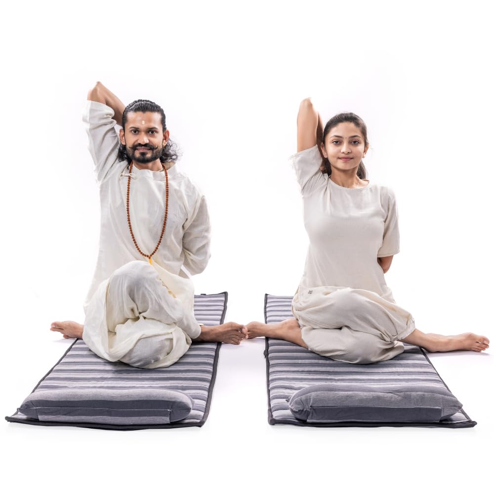 Mindbliss Anti-Skid Yoga & Meditation Mat with Foam and TPE Bottom Surface (Space Grey)