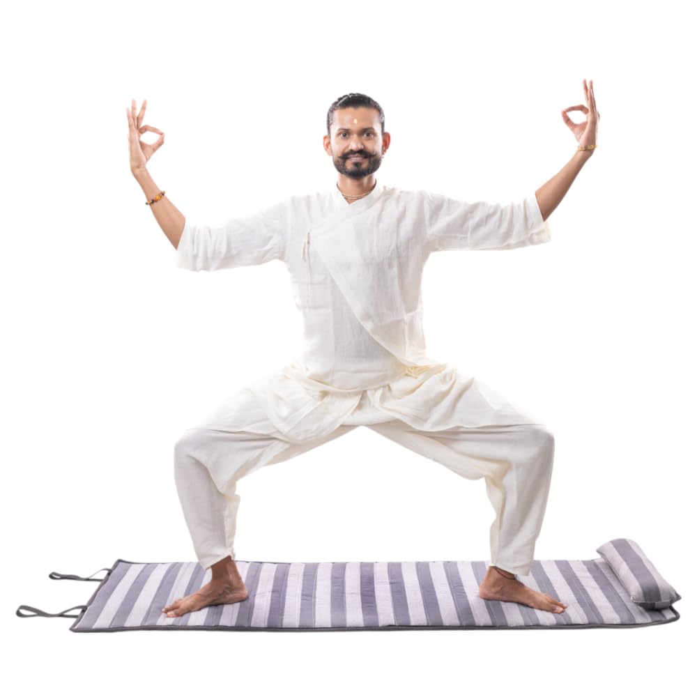 Mindbliss Anti-Skid Yoga & Meditation Mat with Foam and TPE Bottom Surface (Space Grey)